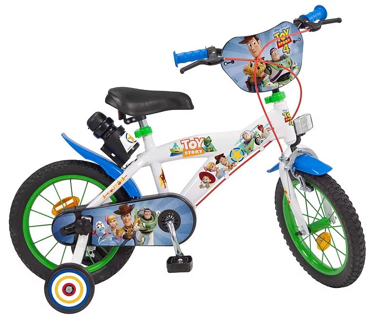 Bicicleta Niños 14'' Toy Story 4 Ruedines 4-6 Años - Mundo Consumible  Tienda Informática Juguetería Artes Graficas