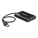 StarTech.com Adaptador Grafico Externo USB 3.0 - 2 x DisplayPort 4K (Outlet)