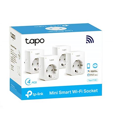 TP-Link Tapo P100 Pack 4 Wifi Enchufe Inteligente