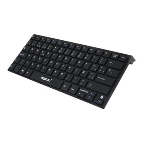 Teclado Bluetooh 3.0 Approx Appkbbt01B Para Pc - Ipad - Iphone Alacance 10 Metros Negro