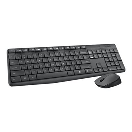 Logitech MK235 Teclado y Raton Inalambrico Negro