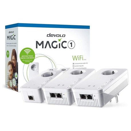 Devolo Magic 1 Wifi AC Kit Set 3 Adaptadores 1200 Mbps (Outlet)