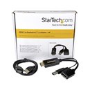 StarTech.com HDMI - DisplayPort Cable 4K Alimentacion USB