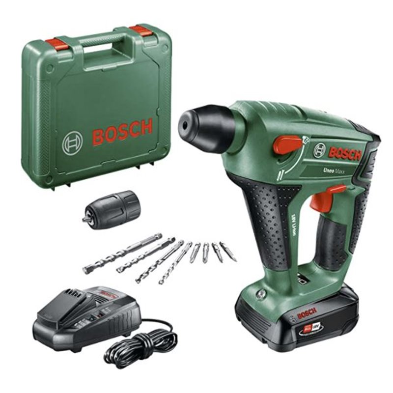 Bosch Uneo Maxx Taladro Percutor Atornillador Bateria 18V + Maletin  (Outlet) - Mundo Consumible Tienda Informática Juguetería Artes Graficas