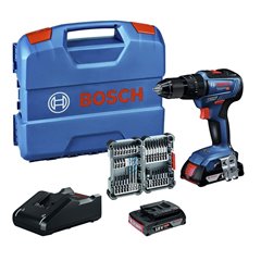 Bosch Professional GSB 18V-55 Taladro Percutor 2x Baterias + Juego Accesorios + Maletin (Outlet)