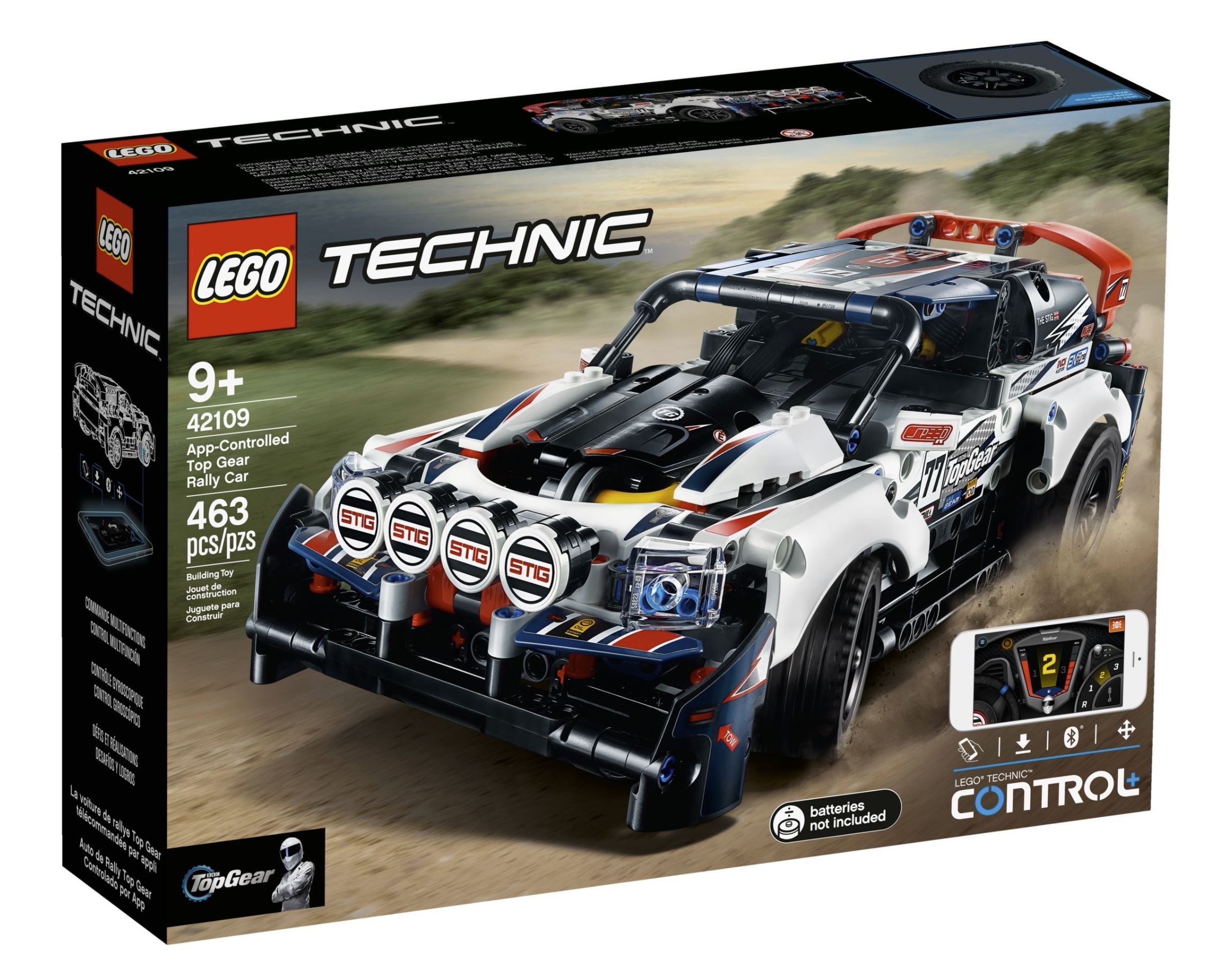 Lego Technic - Coche de Rally Top Gear - 42109 - Mundo Consumible Tienda  Informática Juguetería Artes Graficas