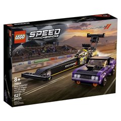 Lego Speed Champions - Drágster Mopar Dodge//SRT Top Fuel y Dodge Challenger T/A de 1970 - 76904