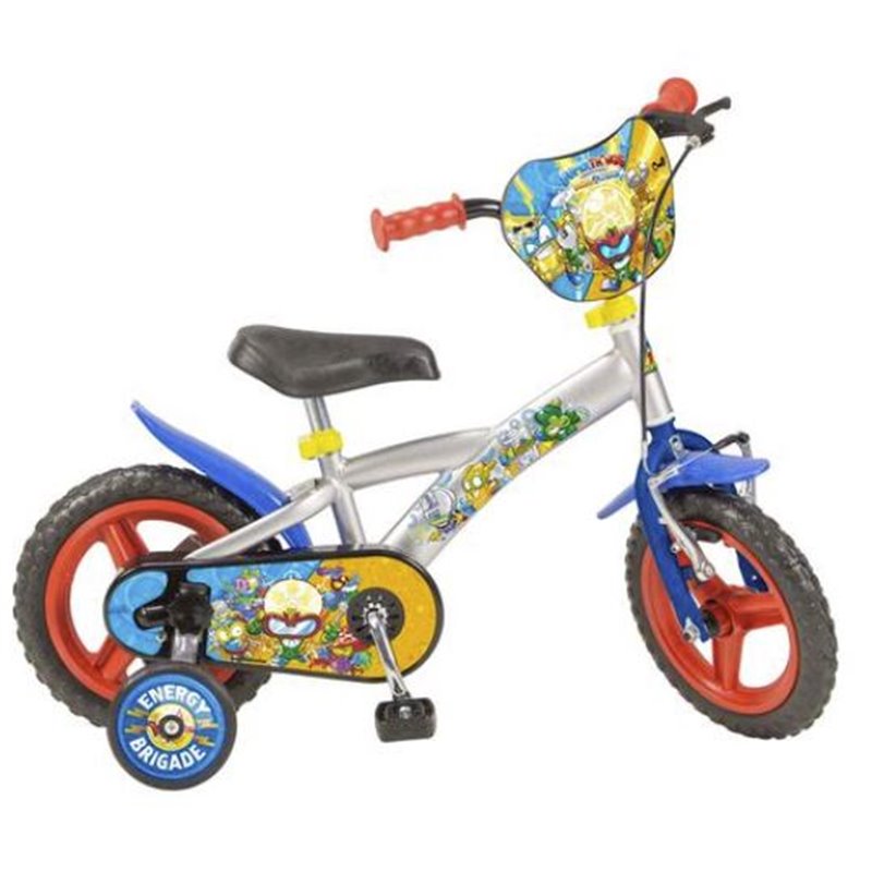 Bicicleta Niños 12'' Superthings + Ruedines (3 - 5 Años) - Mundo Consumible  Tienda Informática Juguetería Artes Graficas