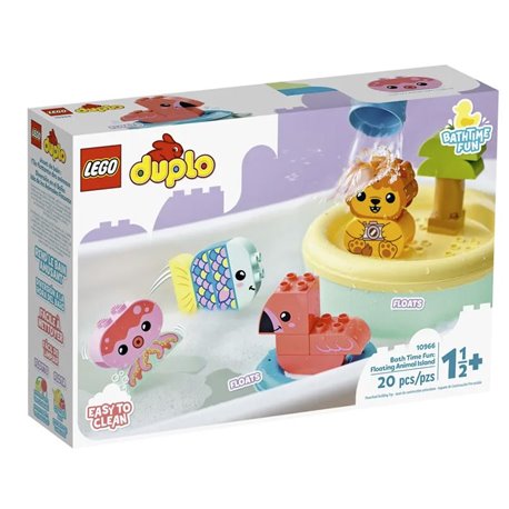 Lego Duplo - Diversión en el Baño: Isla de los Animales Flotante - 10966