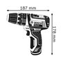 Bosch Professional GSB 12V-15 Taladro Percutor + Bateria + Juego Brocas + Maletin