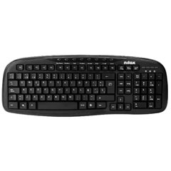 Teclado Multimedia USB Nilox Negro