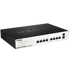 D-Link DGS 1100-10MP Switch 10 Puertos 8X Gigabit POE 130W + 2 SFP (Outlet)