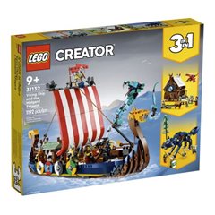 Lego Creator 3in1 - Barco Vikingo y Serpiente Midgard - 31132