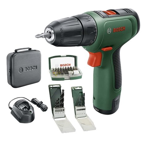 Bosch EasyDrill 1200 Taladro / Atornillador + Bateria + Maletin + 2 Juegos Brocas