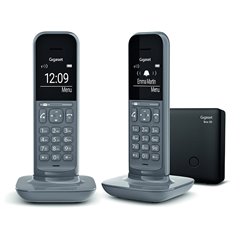 Gigaset CL390 Duo 2x Telefono Inalambrico DECT Gris + Base (Outlet)