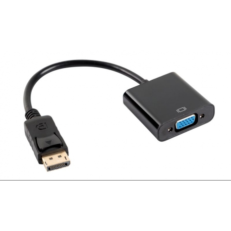 Adaptador DisplayPort a VGA Hembra 0.20cm Negro