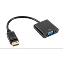 Adaptador DisplayPort a VGA Hembra 0.20cm Negro