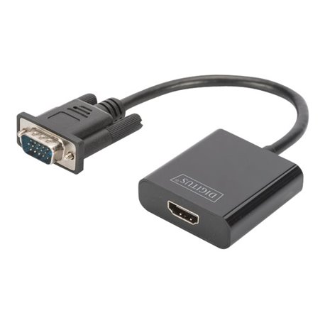 Digitus Adaptador VGA con Audio 35mm - HDMI