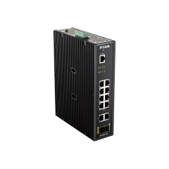 D-Link DIS-200G-12PS Switch Industrial 10P Gigabit POE 240W + 2SFP