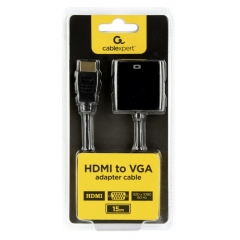 Adaptador video HDMI - VGA Negro 15cm