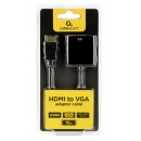 Adaptador video HDMI - VGA Negro 15cm