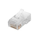 Conectores RJ45 Cat. 6 UTP max 23AWG (Pack 10)