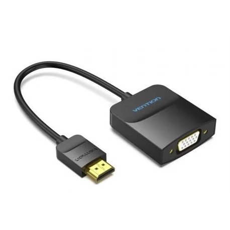 Conversor HDMI Macho -- VGA Hembra 15cm Negro Vention 42154