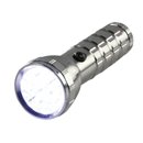 Linterna HQ Torch 28 LED Ultra Carcasa de Aluminio Pro Plata