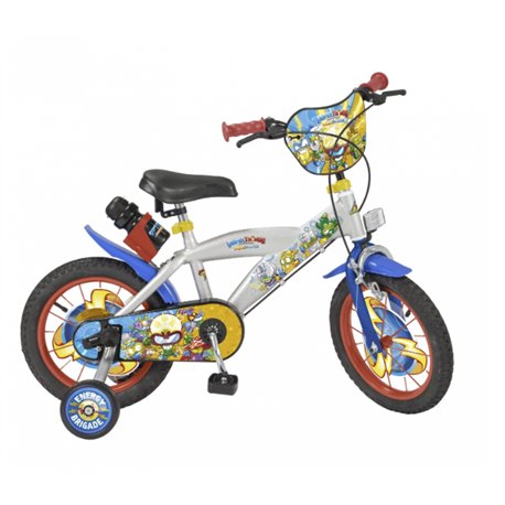 Bicicleta Infantil 14'' Superthings + Ruedines (4-6 Años)