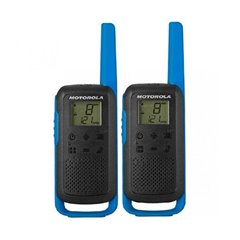 Motorola T62 Walkie-Talkie Pack 2 Baterias Azul Negro (Nuevo Desprecintado)