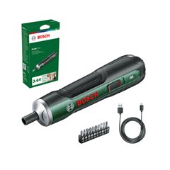 Bosch Destornillador PushDrive + Juego Puntas 3.6V 1.5Ah