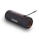 Haeger Altavoz Bluetooth Portatil + Luces + Bateria Light Boom negro (Outlet)
