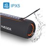 Haeger Altavoz Bluetooth Portatil + Luces + Bateria Light Boom negro (Outlet)
