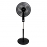 Ventilador Pie Haeger Smooth Wind 45W 130cm 3 Vel. Negro 40cm Diametro (Outlet)