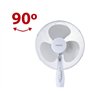 Ventilador Pie Haeger Cross Wind 45W 130cm 3 Vel. Blanco 40cm Diametro (Outlet)