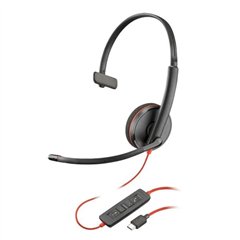 Poly Blackwire 3210 + Adaptador USB C - Auricular Mono+ Micro Bulk