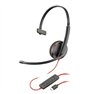 Poly Blackwire 3210 + Adaptador USB C - Auricular Mono+ Micro Bulk