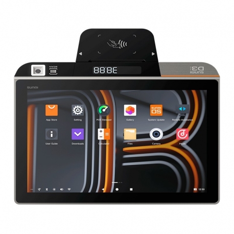 Sunmi D3 Mini 10.1'' Android Wifi Impresora 57mm Visor + Software Tienda / Hosteleria UnicoPOS + Licencia Verifactu 1yr