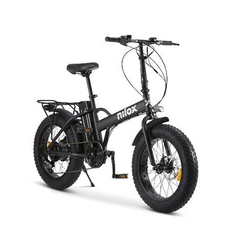 Nilox X5 Pro eBike Bicicleta Electrica 25Km/h Ruedas FAT 20'' 250W 60Km Autonomia + Luces