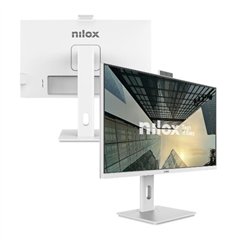 Nilox NXM24RWEB02W 24'' Full HD 120Hz Pivotante 4ms LED VGA HDMI DP Camara + Altavoces Blanco (Nuevo Embalaje Deteriorado)
