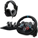 Logitech G29 Driving Force Volante + Pedales PS5 PS4 PC + Logitech Astro A10 Auriculares Inalambricos