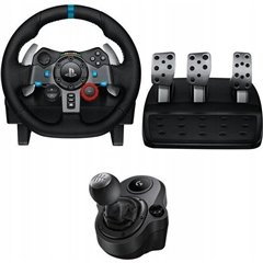 Logitech G29 Volante + Pedales + Palanca de Cambios Logitech Driving Force Shifter PS5 PS4 PC