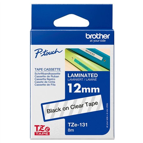 Cinta Original Brother Tz131 Laminada Trans-Negr