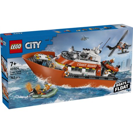 LEGO City - Barco y Helicóptero de Rescate de Guardacostas - 60504