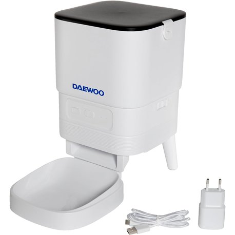 Daewoo D-PF13 Comedero Automatico Dispensador Comida Animales APP TUYA (Nuevo Embalaje Deteriorado)