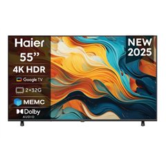 TV Haier 55'' H55K85FUX 4K HDR10 Smart TV Google TV (Nueva Embalaje Deteriorado)