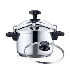 Olla a presion Haeger PC-8SS.020A 8 Litros Acero Inoxidable (Nueva Embalaje Deteriorado)