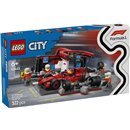 LEGO City - Parada en Boxes de F1® y Equipo de Mecánicos con Coche Ferrari - 60443