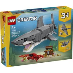 LEGO Creator - Feroz Tiburón con Cofre del Tesoro - 31381