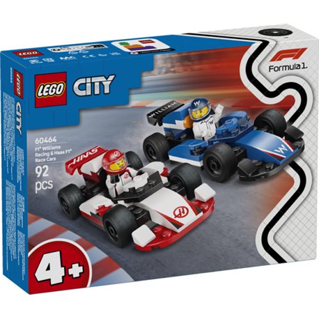 LEGO City - Coches de F1® Williams Racing y Haas F1® - 60464